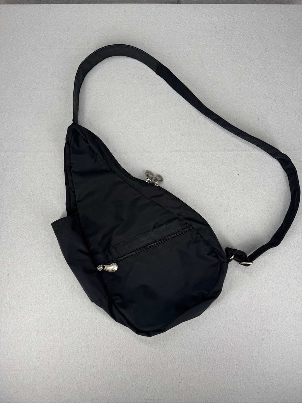 AmeriBag Healthy Sling Back Bag Crossbody Black 17” Small Tote